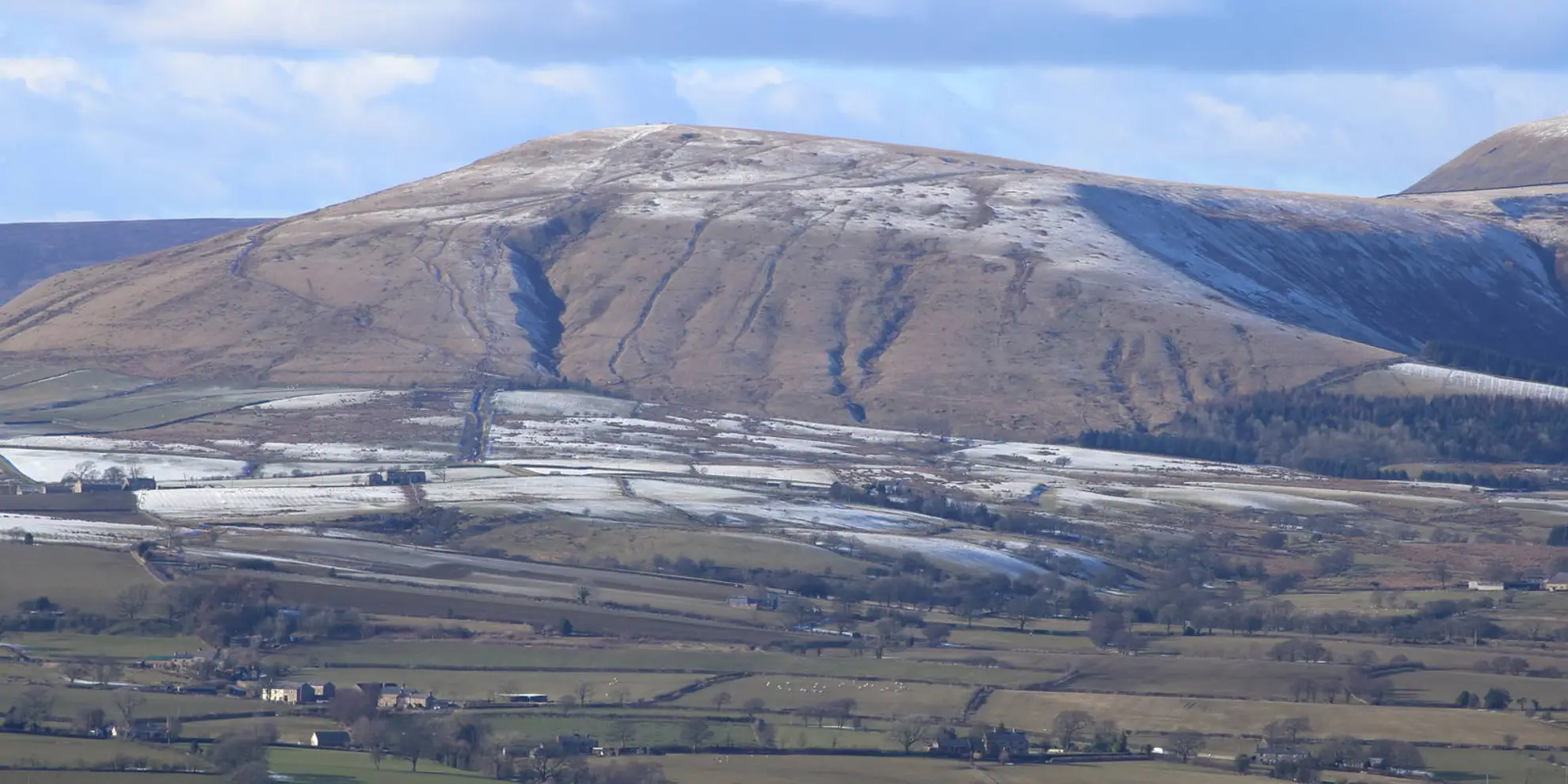 An image depicting the trail Chipping and the Fells of Bowland and its surrounding area.