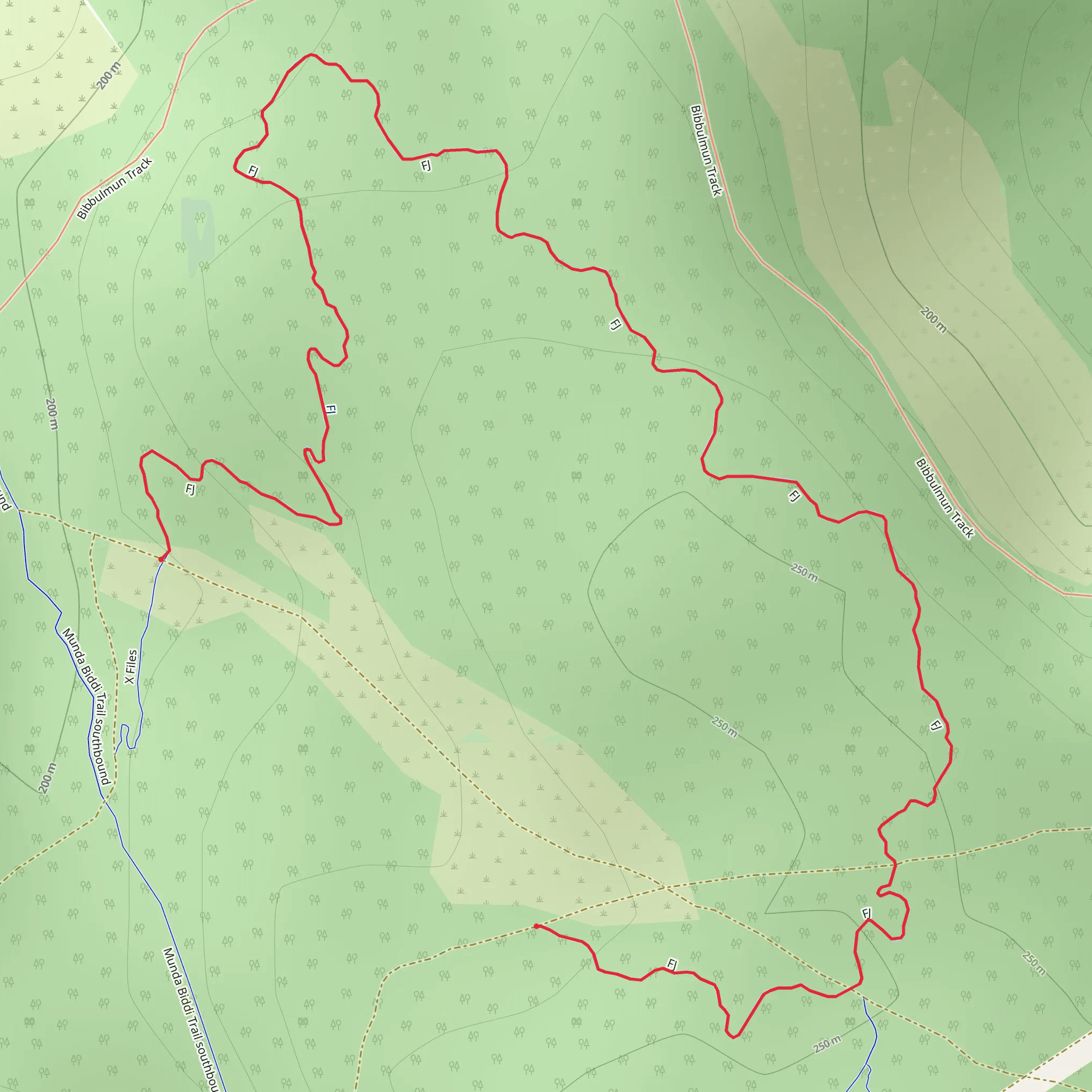 FJ Trail mobile static map