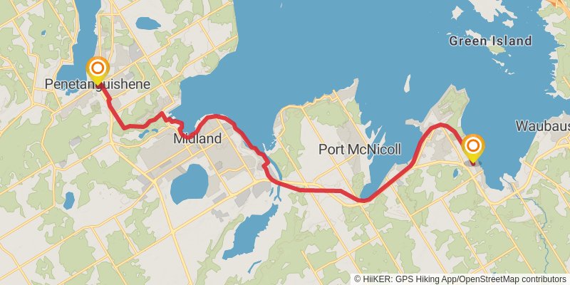 Waterfront Trail stage 96 Map