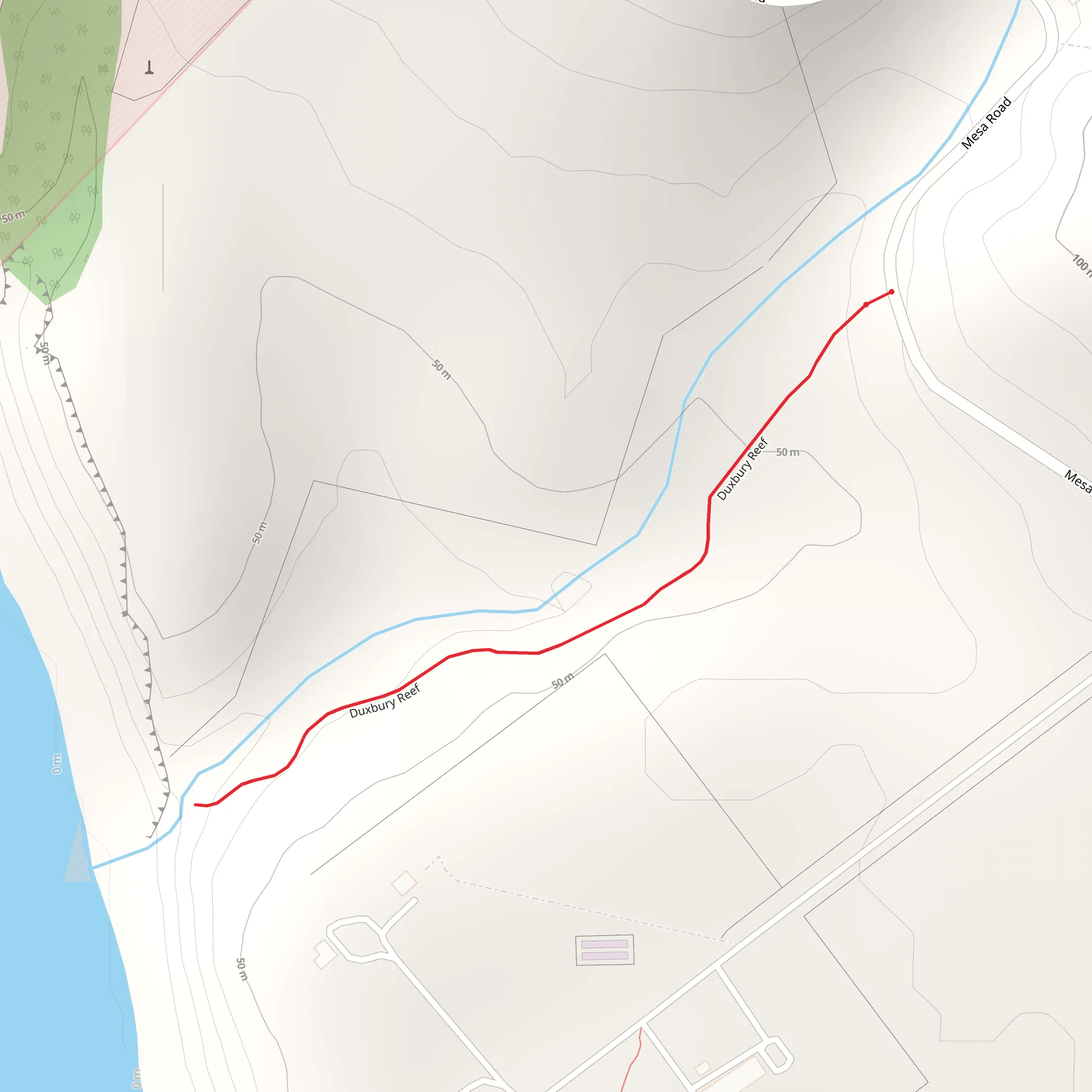 Duxbury Reef Trail mobile static map