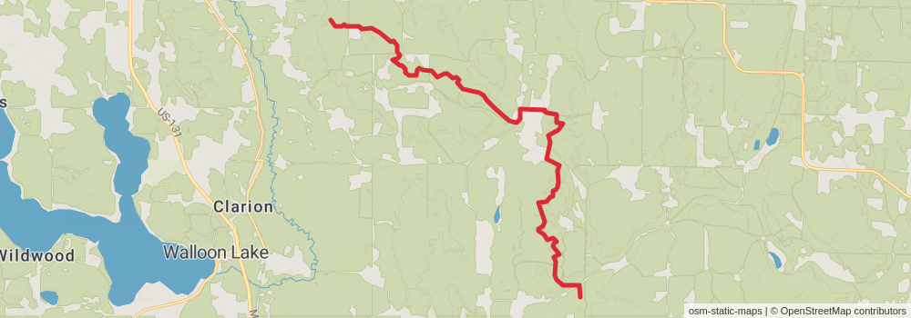 American Perimeter Trail - North Country Primary stage 72 Map
