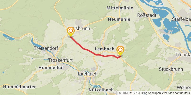 Steigerwald Panoramaweg alt 6 Map
