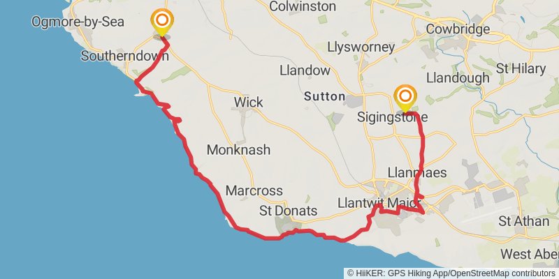 Valeways Millennium Heritage Trail stage 3 Map
