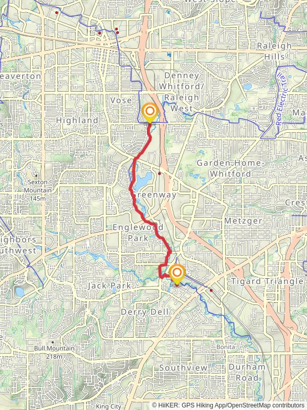 Fanno Creek Trail Out and back