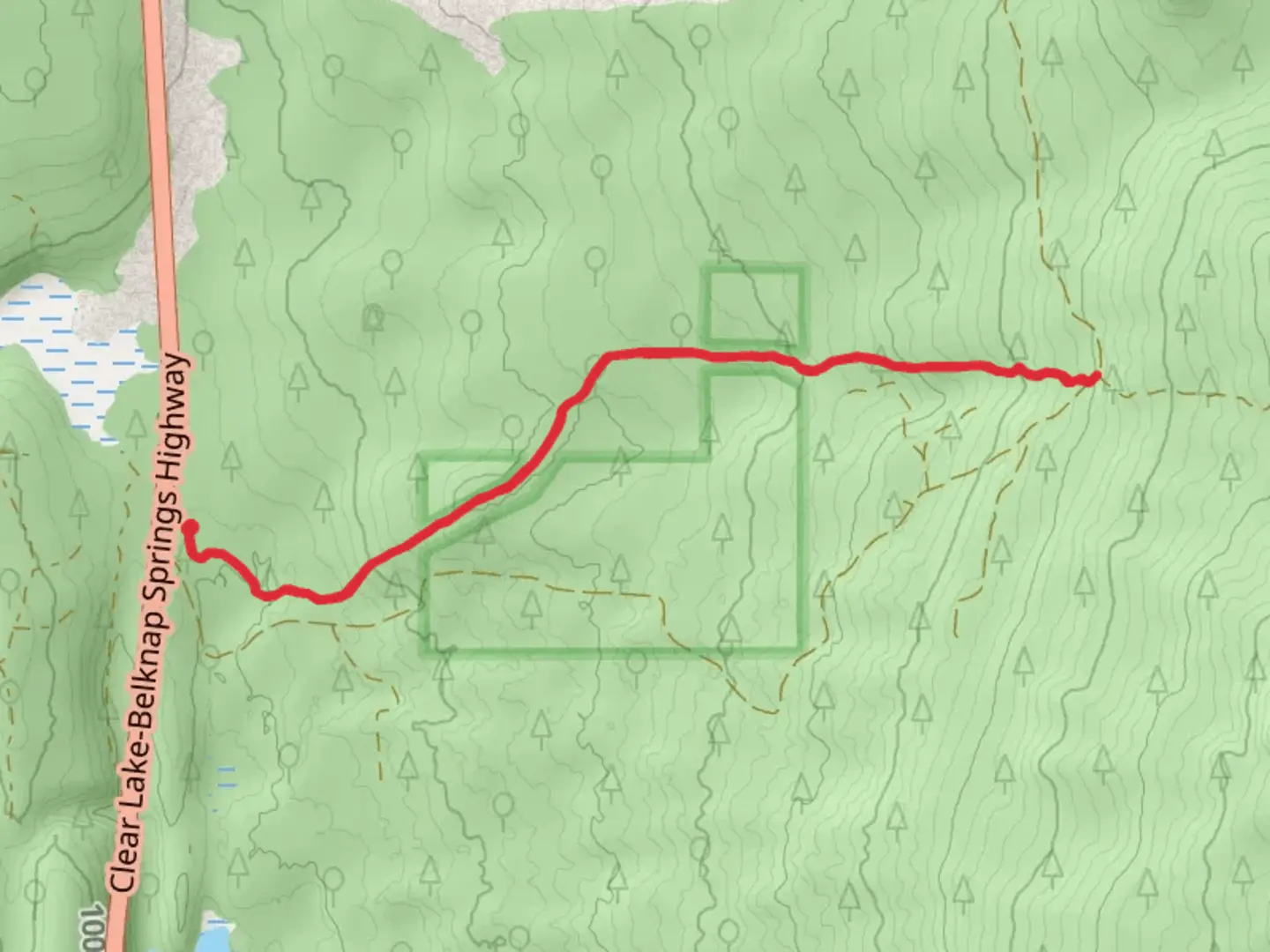 An image depicting the trail Old Santiam Wagon Road Trail and its surrounding area.