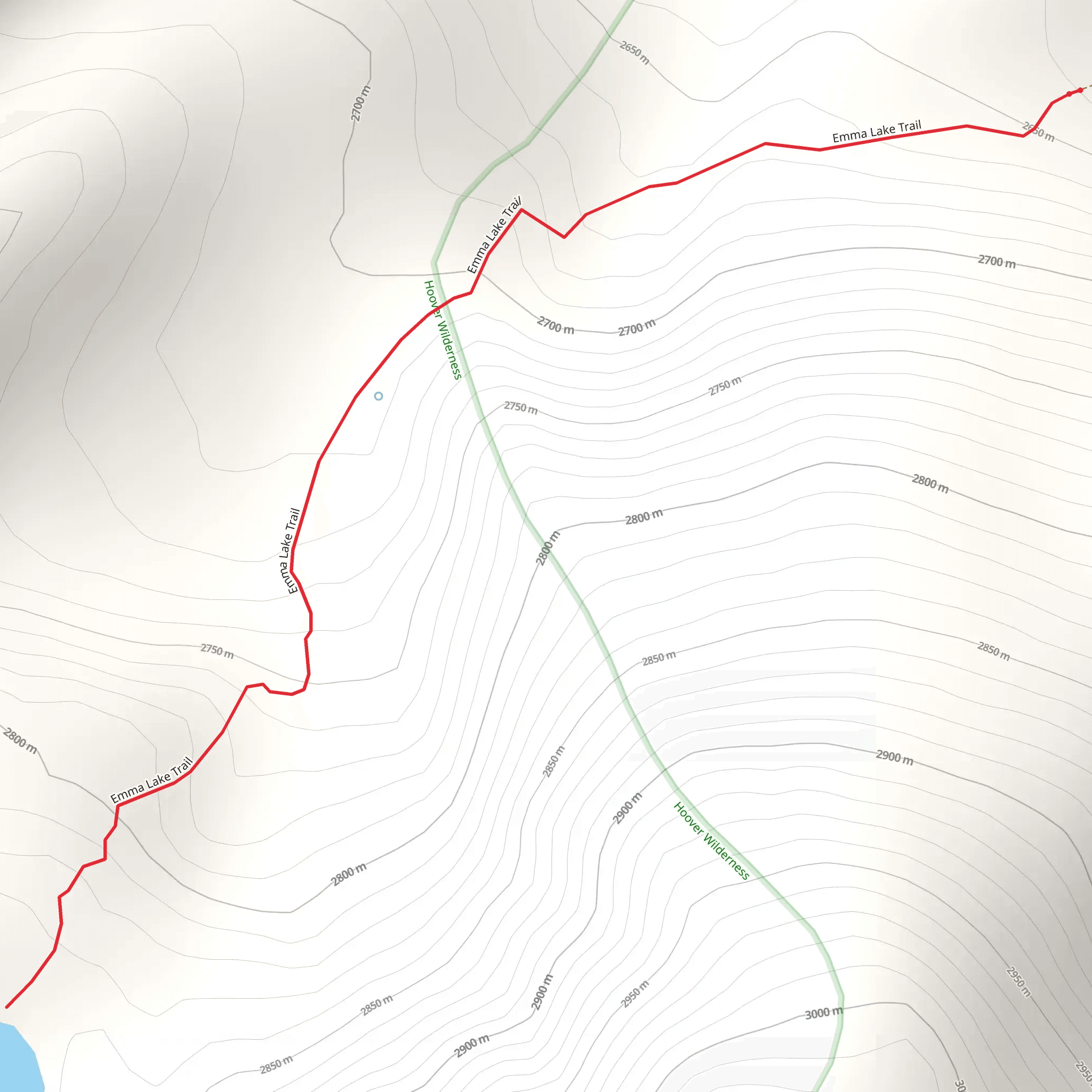 Emma Lake Trail mobile static map