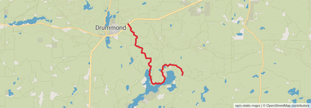 American Perimeter Trail - North Country Primary stage 129 Map