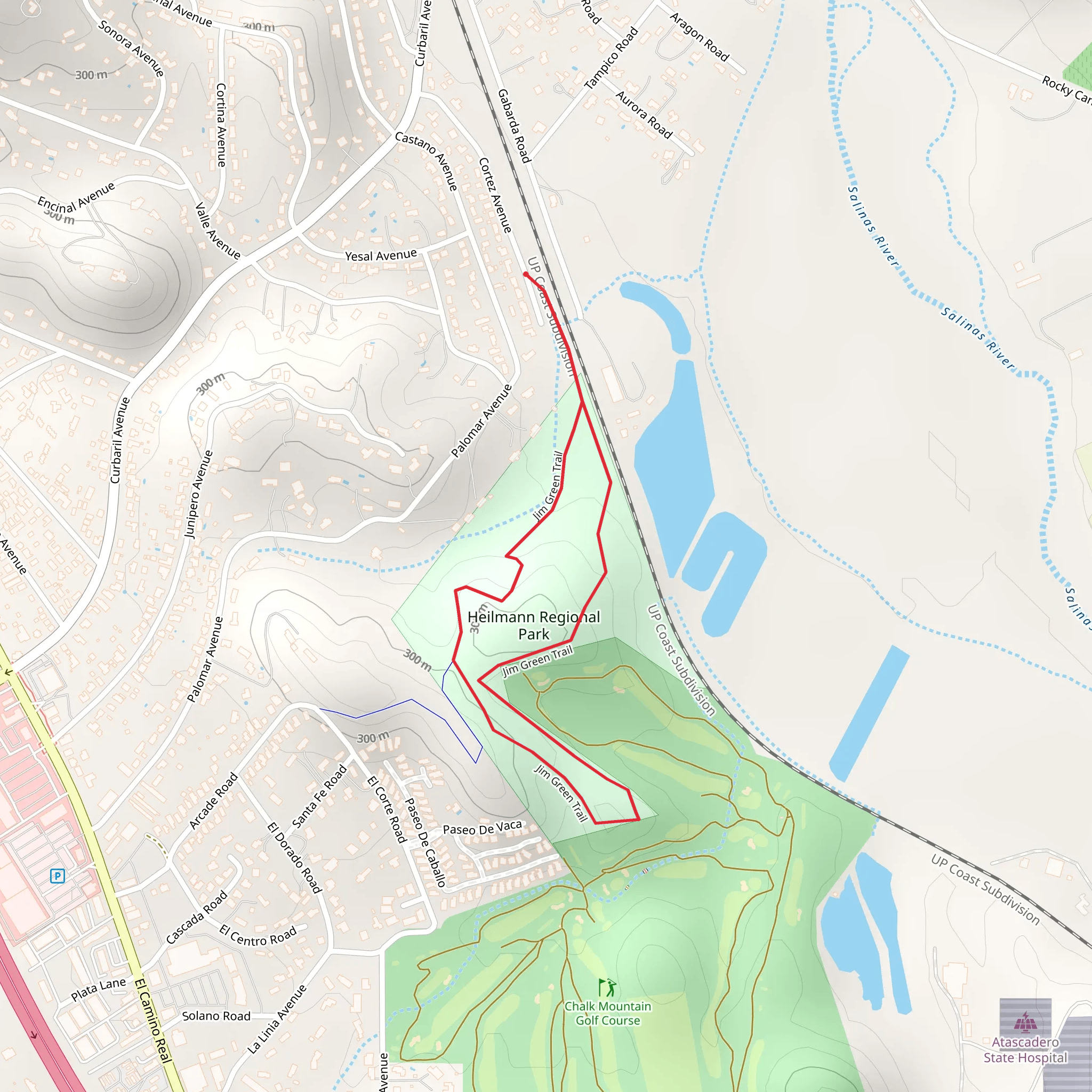 Jim Green Trail Loop mobile static map