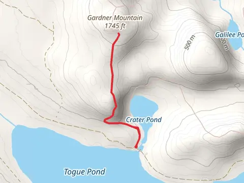 Crater Pond and Gardner Mountain