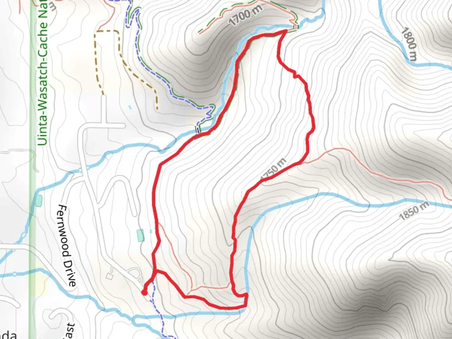 An image depicting the trail Bonnev' rail and Fenwood Trail and its surrounding area.