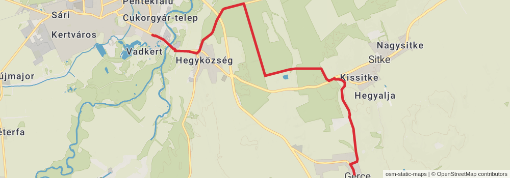 National Blue Trail - OKT stage 4 Map