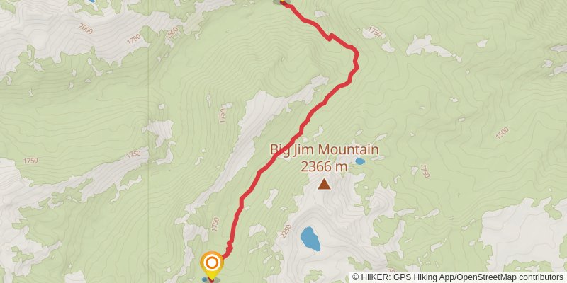 Chiwaukum - Ladies Pass Loop alt 1 Map