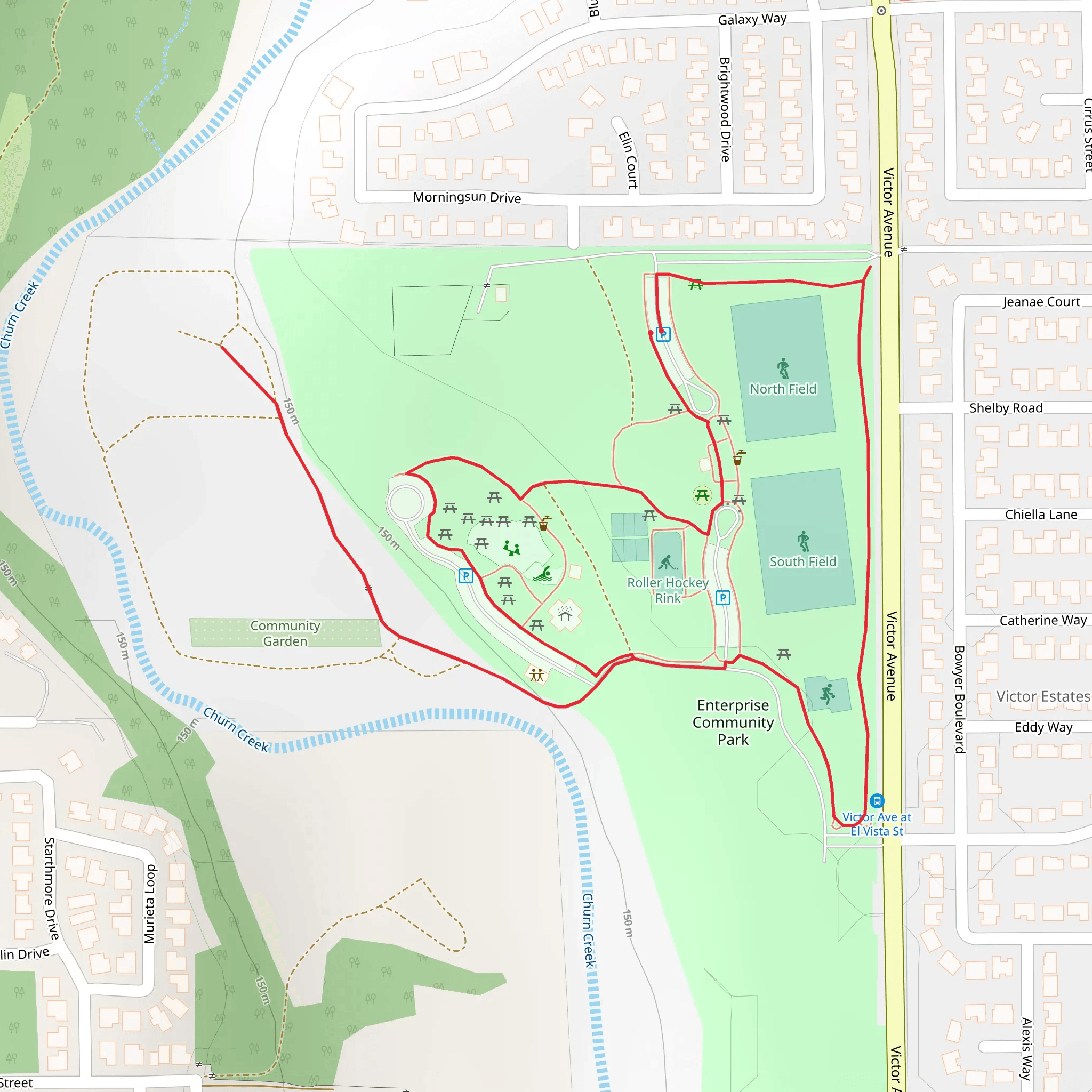 Enterprise Park Loop mobile static map