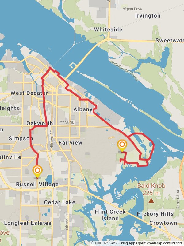 Tennessee River and Point Mallard Walking Trail