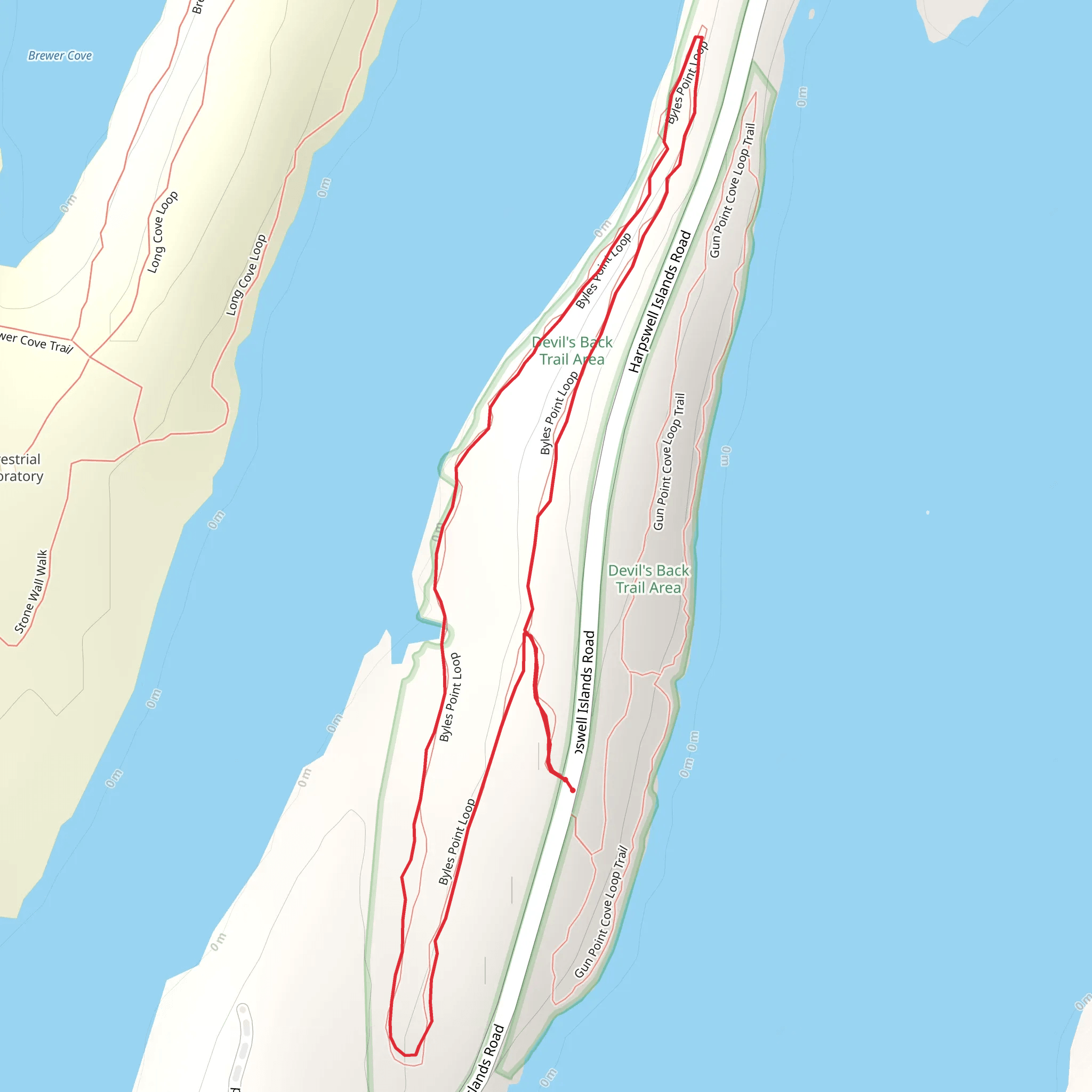 Long Cove - Harpswell Islands Road Loop mobile static map