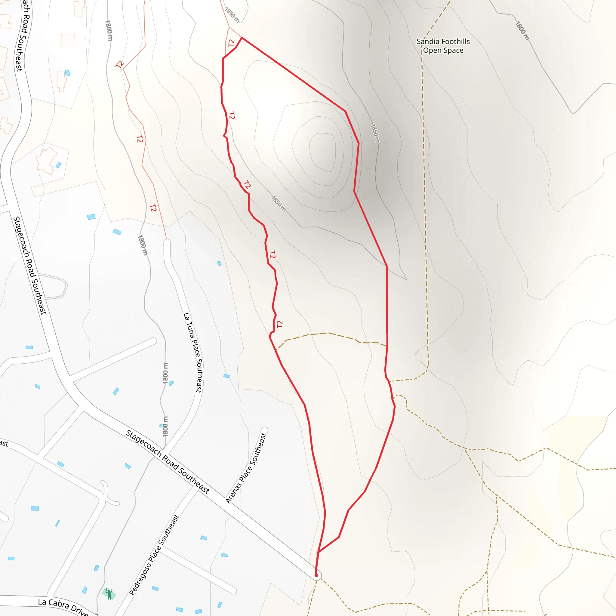 Stagecoach Road Southeast Loop - North mobile static map