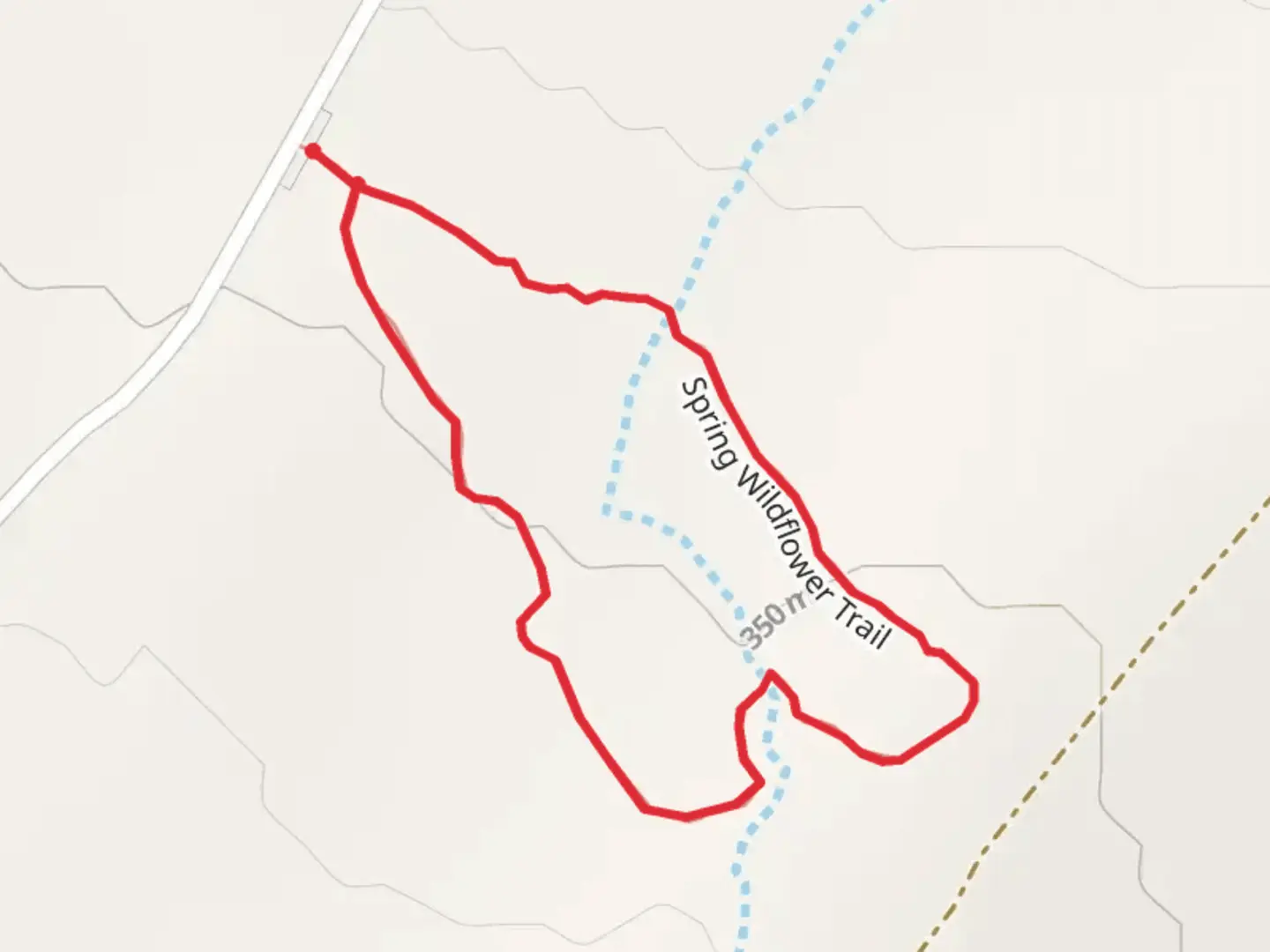 An image depicting the trail Spring Wildflower Trail and its surrounding area.