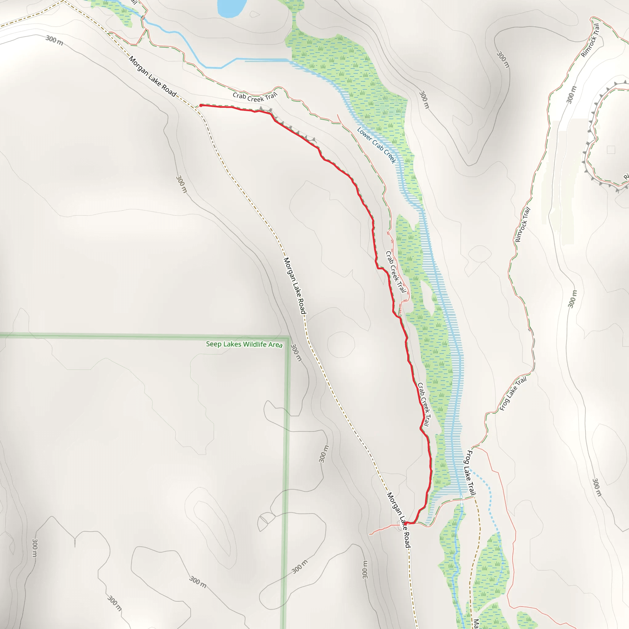Crab Creek Short Trail mobile static map