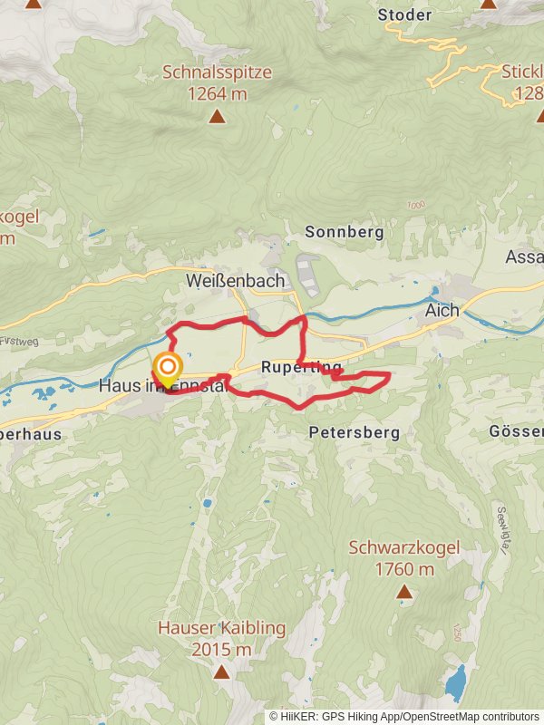 Markt Haus - Ruperting Loop Trail mobile static map