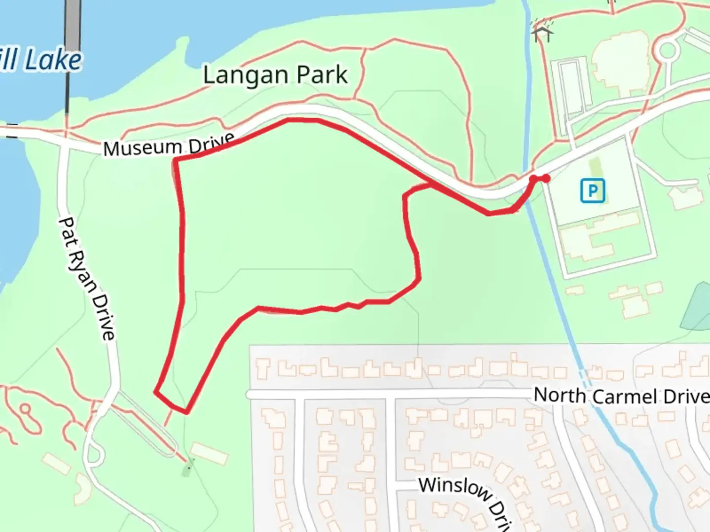 An image depicting the trail Longleaf - Treasure Forest Nature Loop Trail and its surrounding area.
