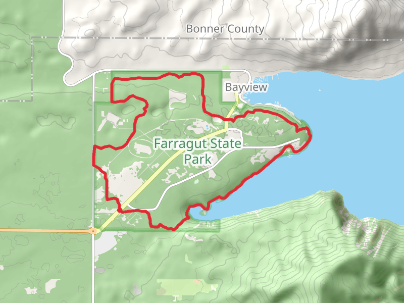 Farragut State Park Loop - Long
