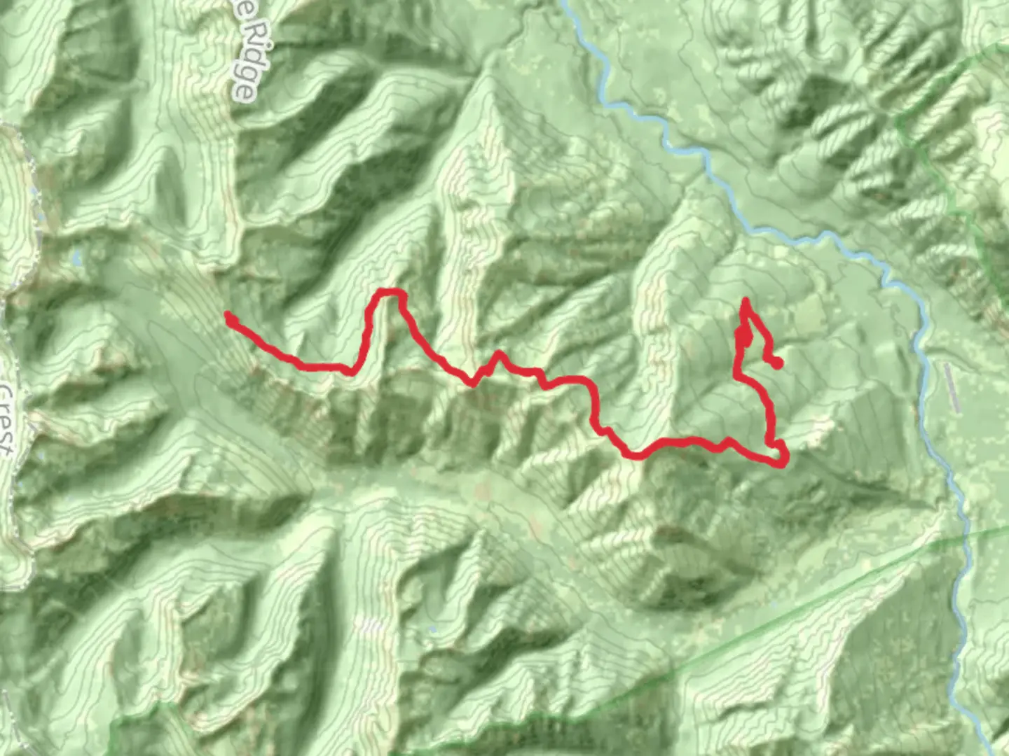 An image depicting the trail Chipmunk Peak Trail and its surrounding area.