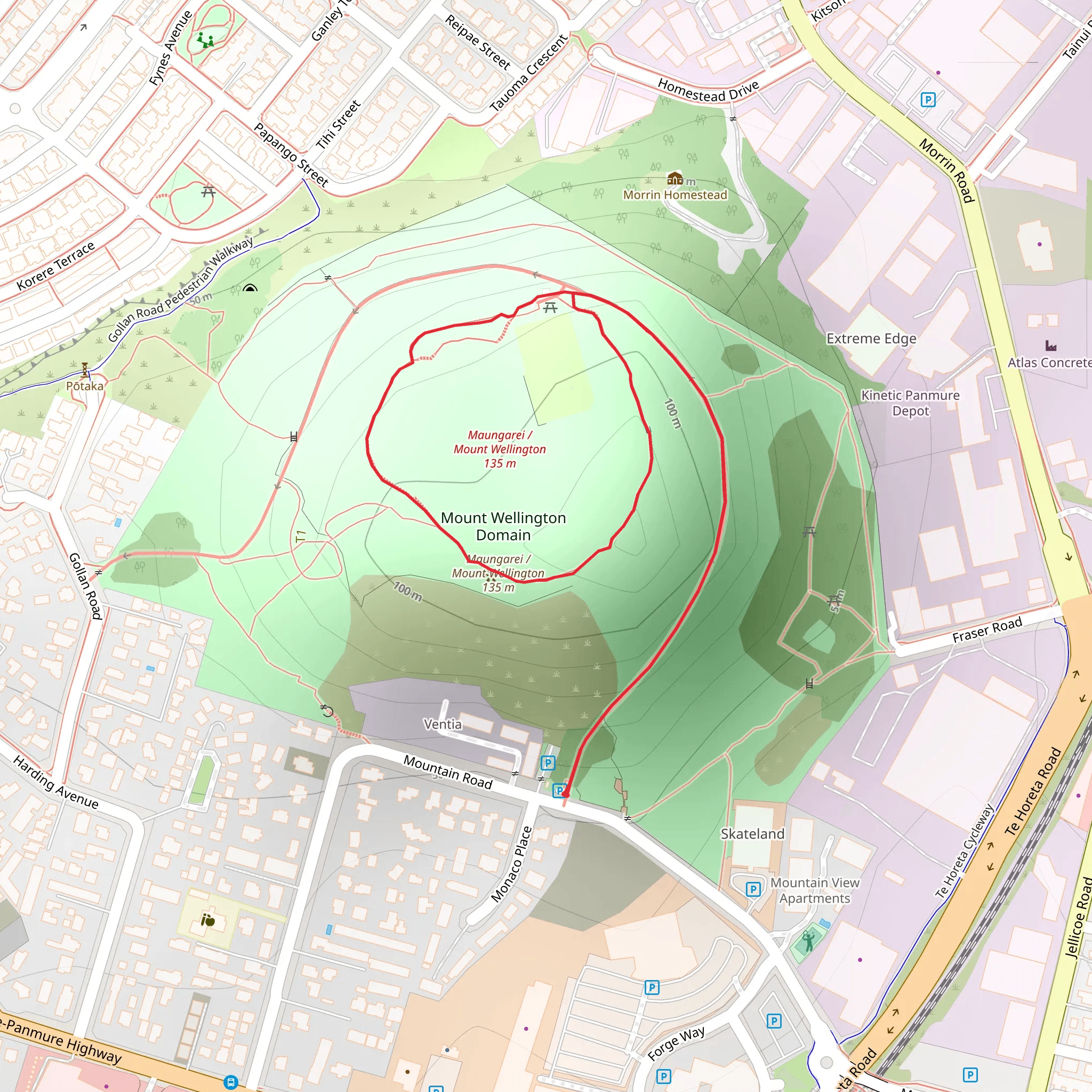 Maungarei - Mount Wellington mobile static map