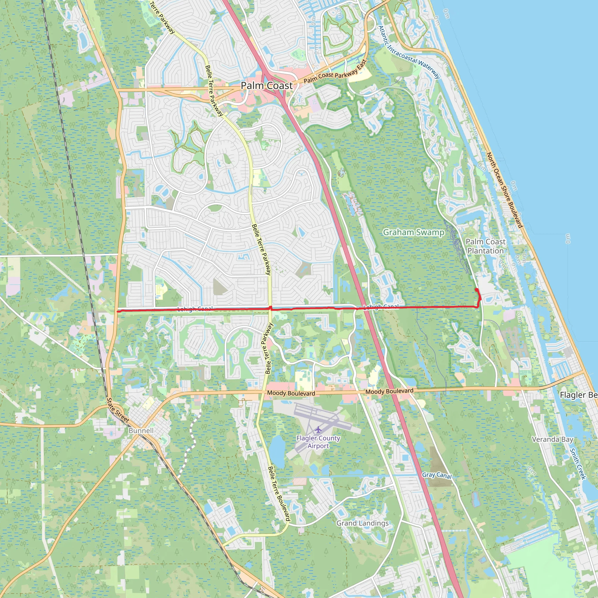 Lehigh Trail mobile static map