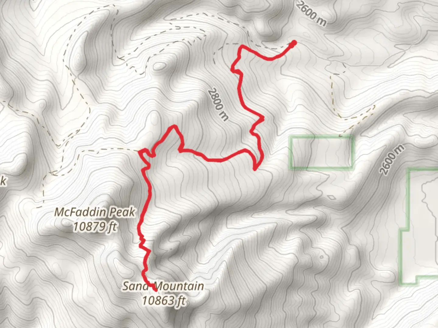 An image depicting the trail Sand Mountain Trail and its surrounding area.