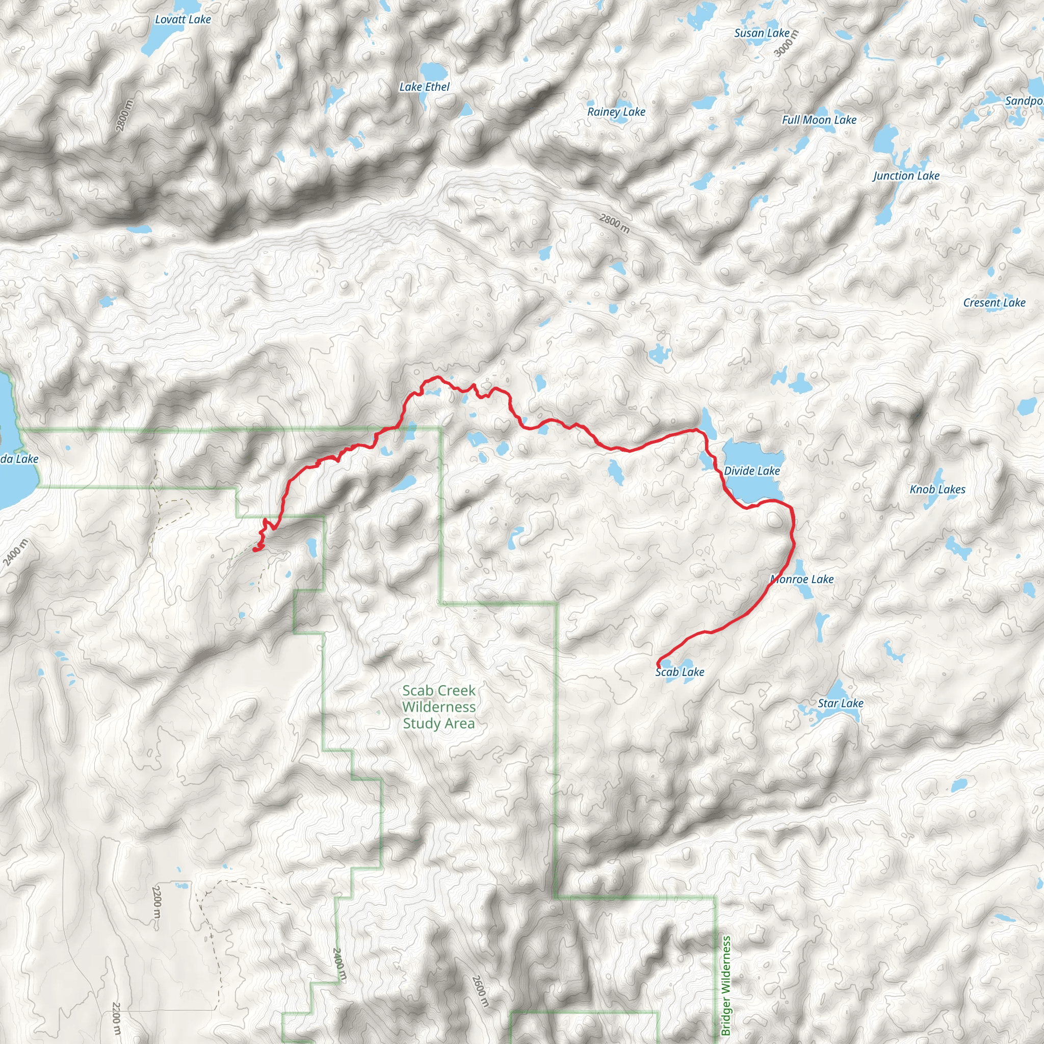 Lowline Trail and Sage trail mobile static map