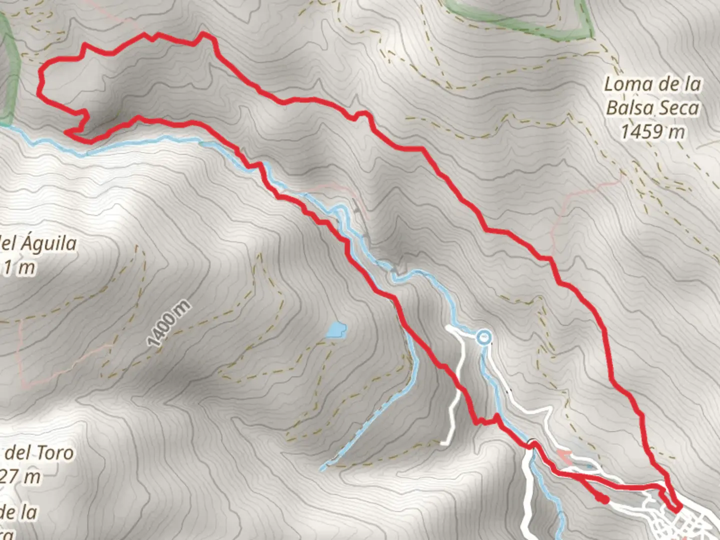 An image depicting the trail From the Camino de la Sierra - Ohanes PR A 249 and its surrounding area.