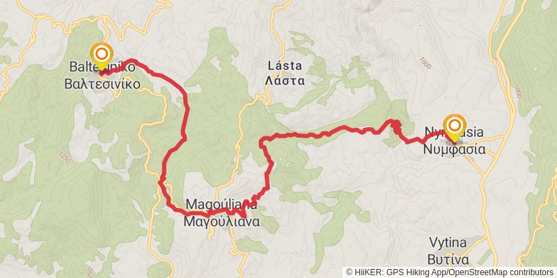 Menalon Trail stage 4 Map