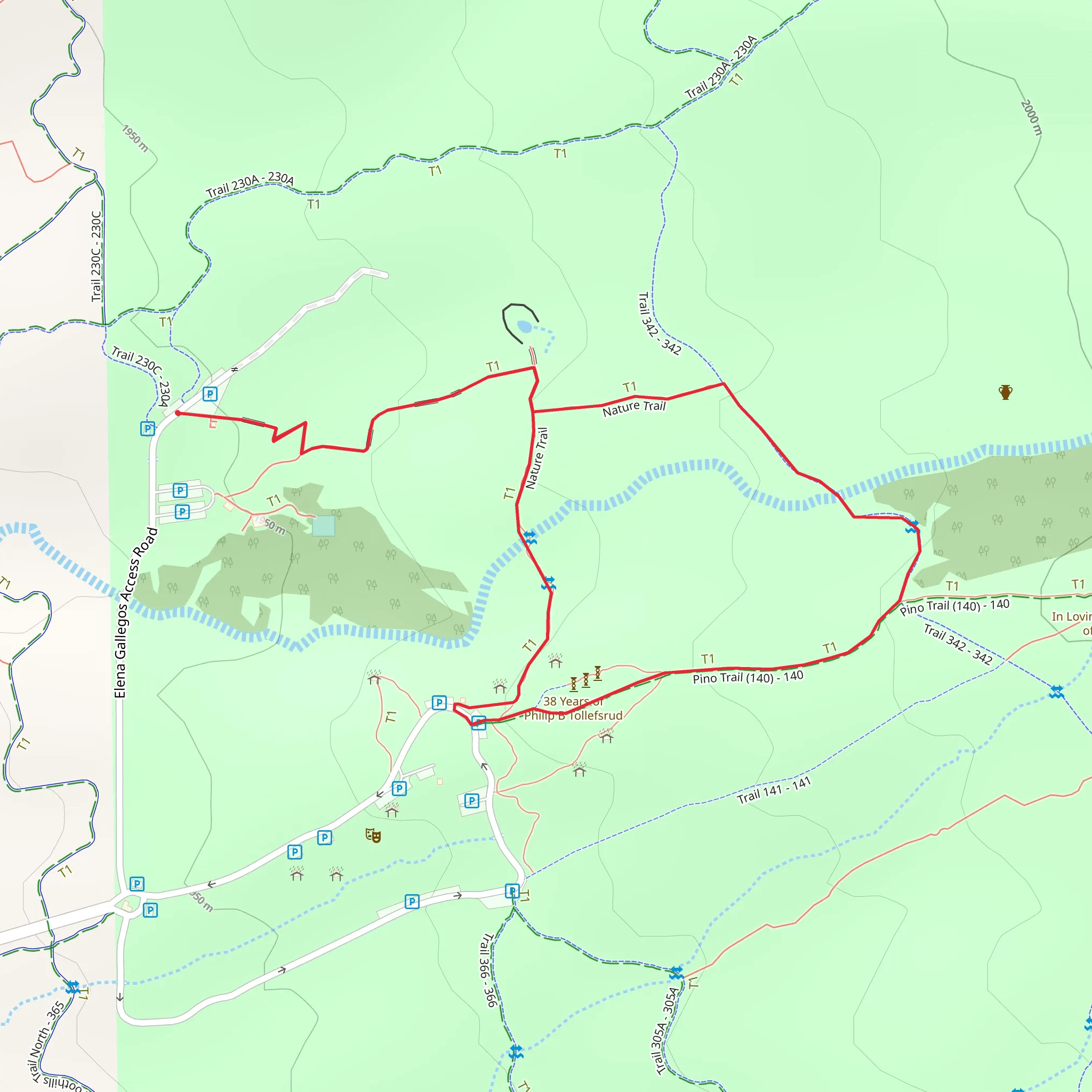 Elena Gallegos Loop mobile static map