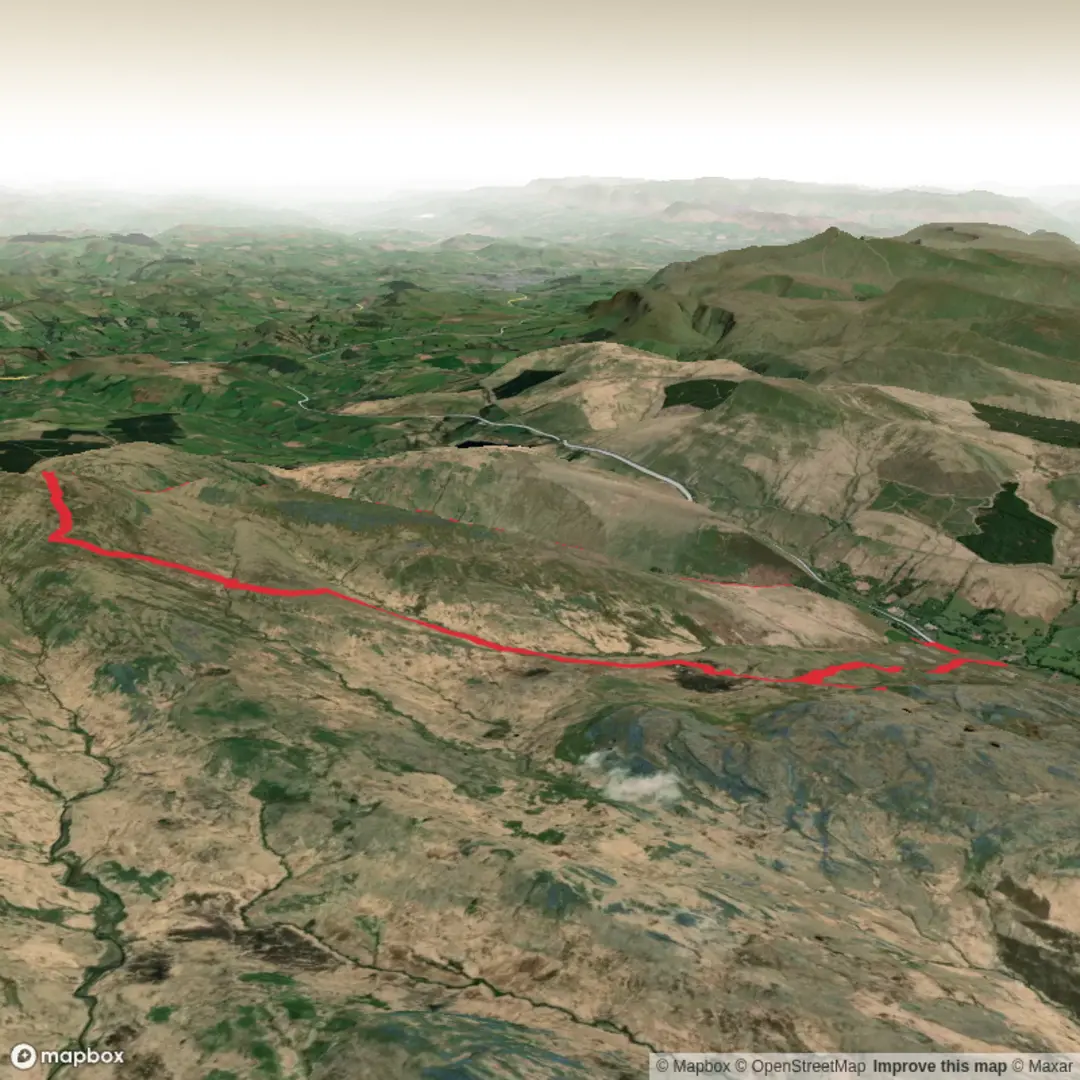 An image depicting the trail Fan Hir, Brycheiniog, 700m Contour and Some.... - Upper Limits UK and its surrounding area.
