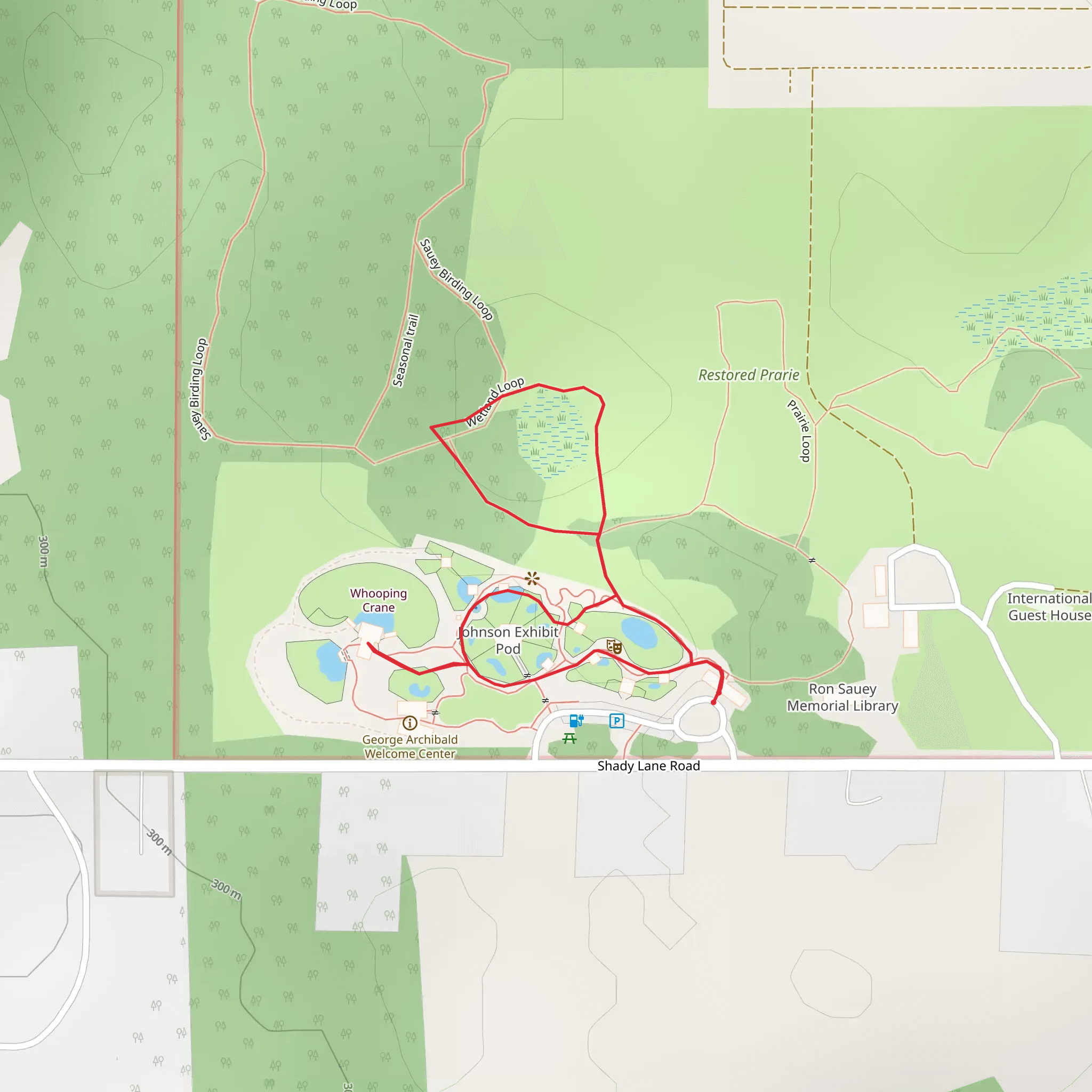 Shady Lane and Wetland Loop mobile static map