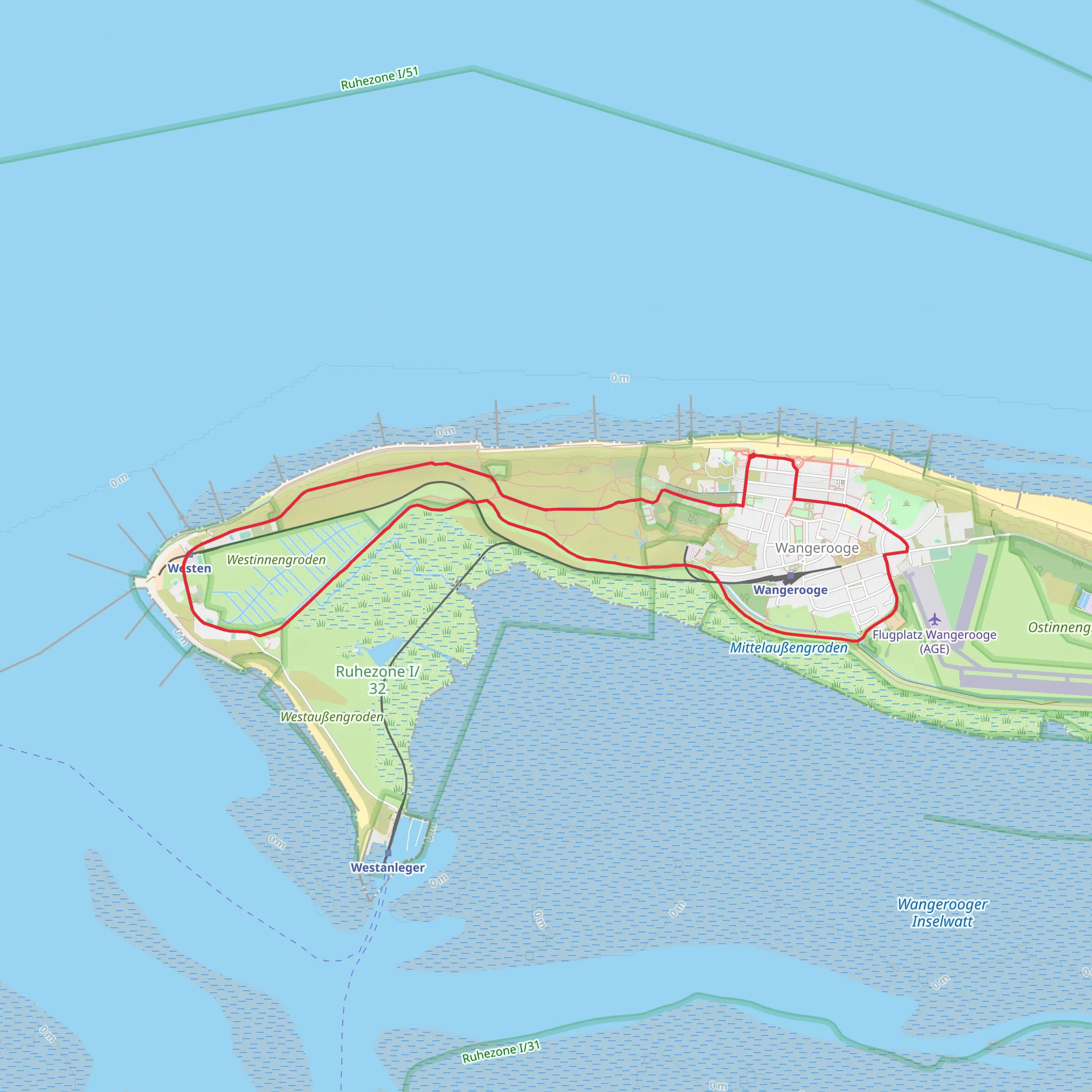 Straße zum Westen Loop mobile static map