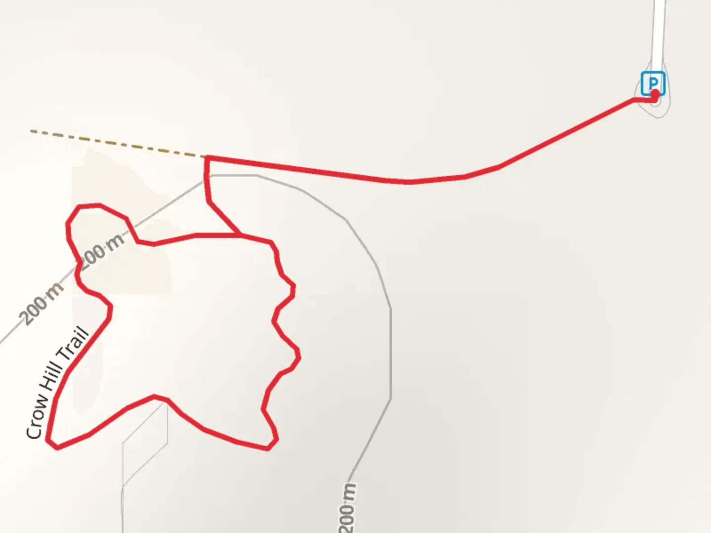 An image depicting the trail Crow Hill Loop Trail and its surrounding area.