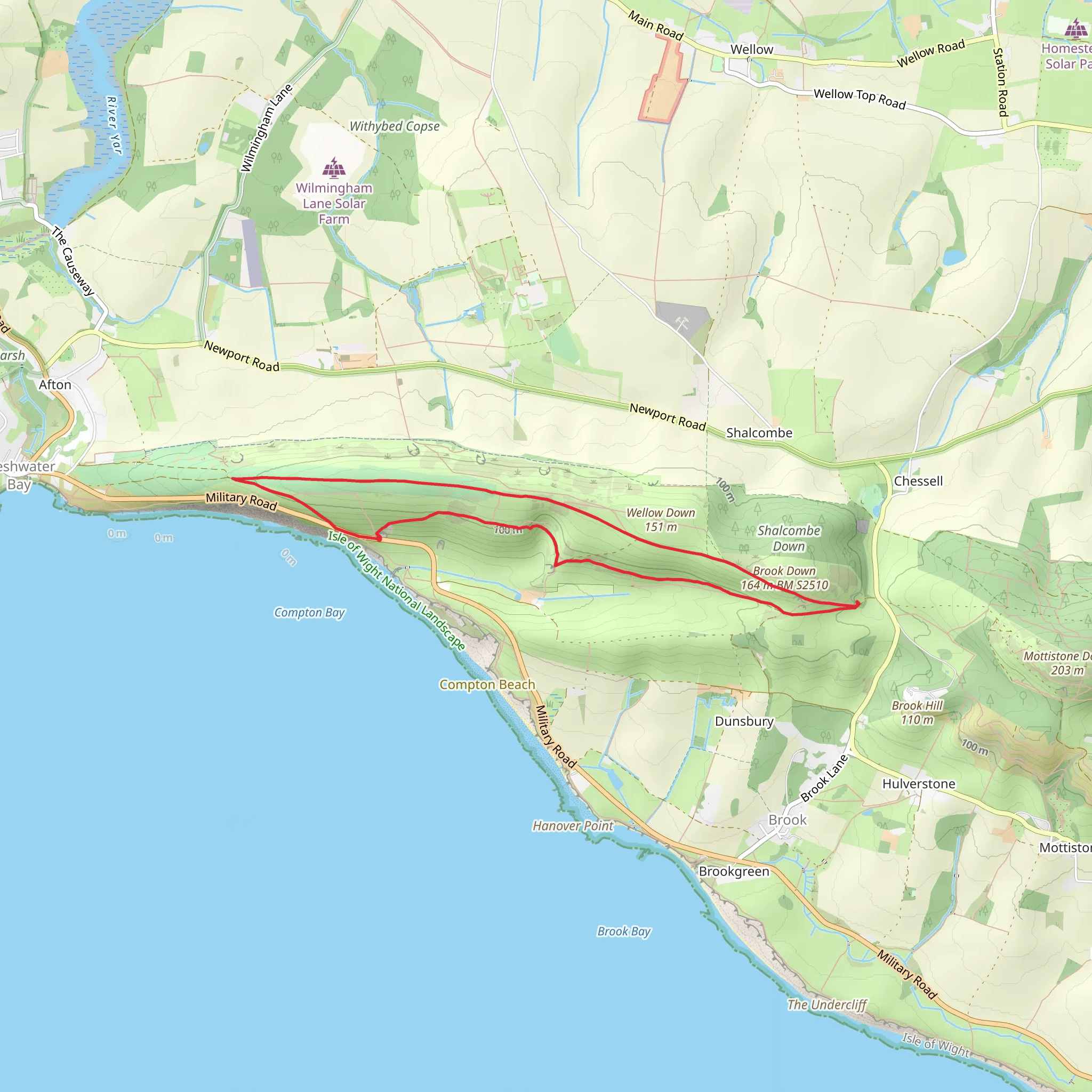 Paradise on the Isle of Wight Butterfly Walk mobile static map