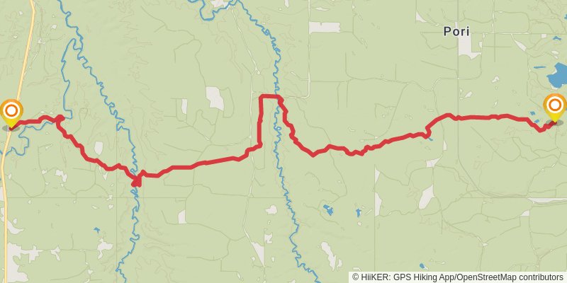 North Country Trail - Michigan Northwest stage 10 Map