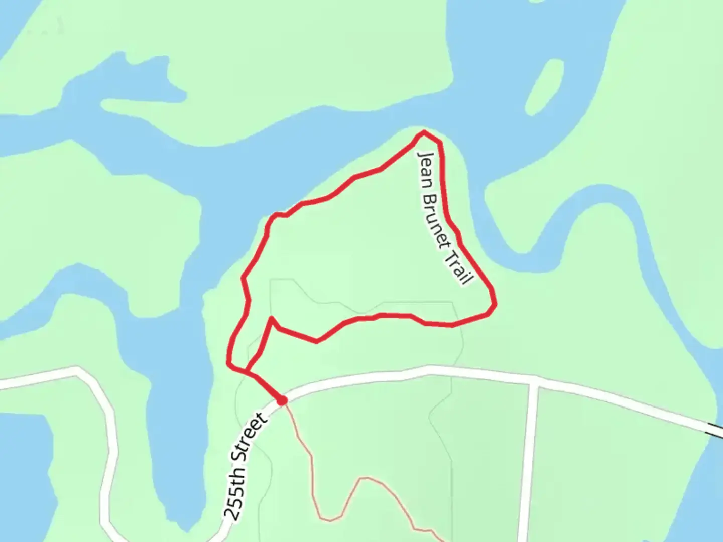 An image depicting the trail Jean Brunet Loop Trail and its surrounding area.