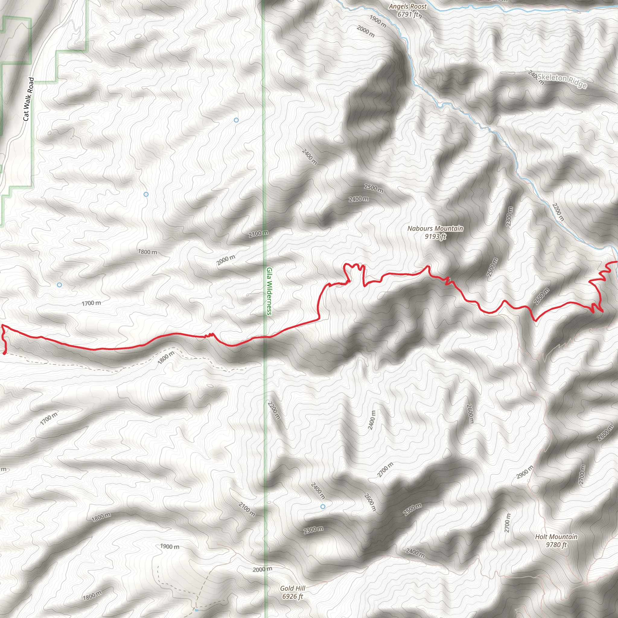 Little Whitewater Trail mobile static map