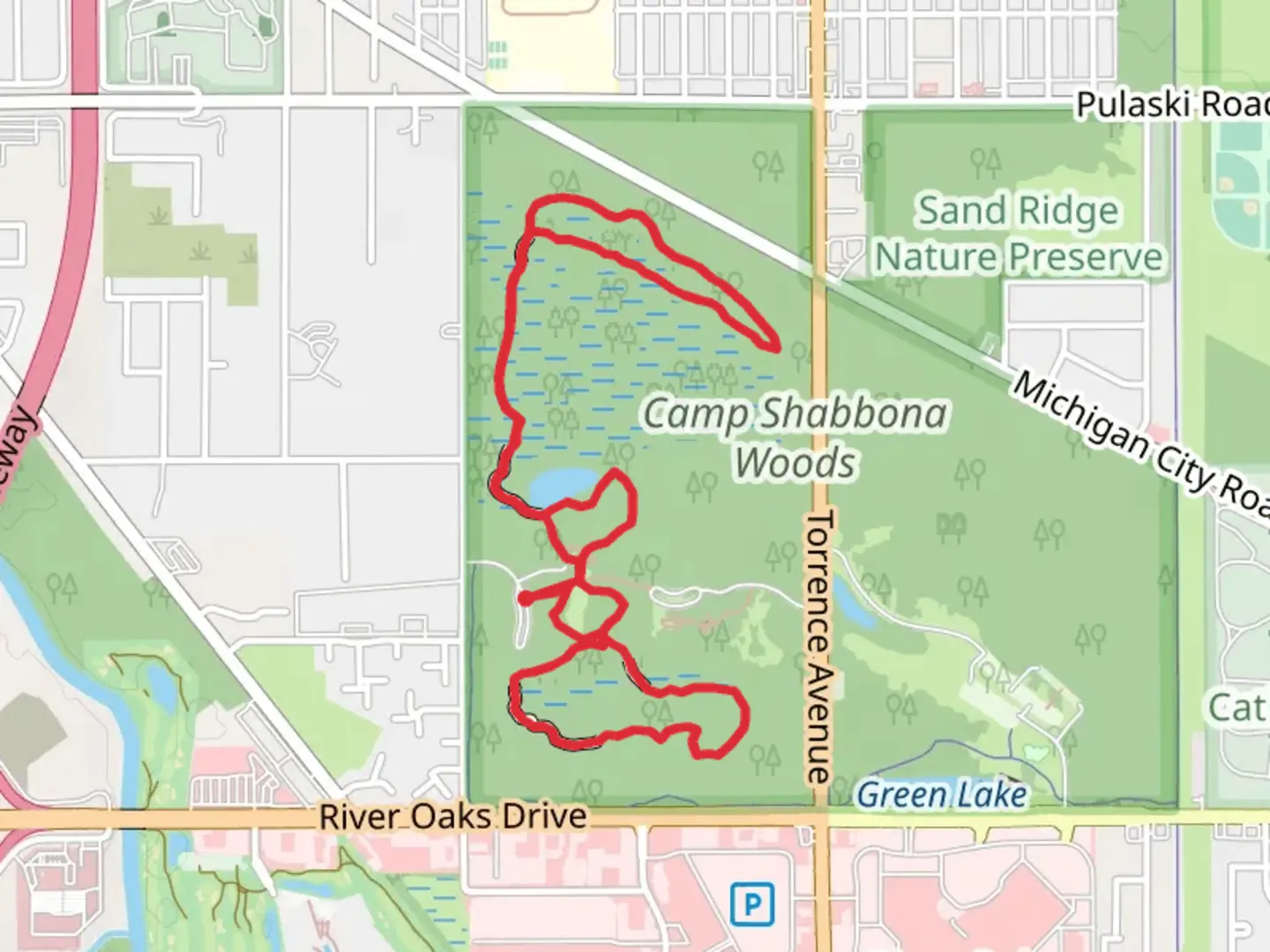 An image depicting the trail Dogwood and Lost Beach Loop Trail and its surrounding area.