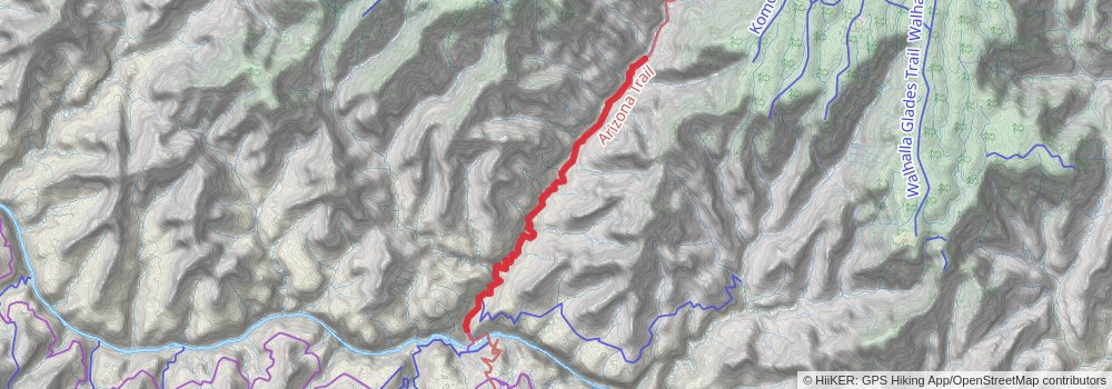 Arizona Trail stage 66 Map