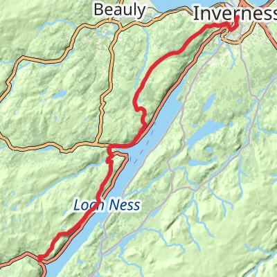 Great Glen Way 4-Day Challenging Tour (Hillwalk Tours) mobile static map