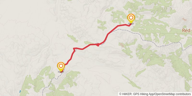 Continental Divide Trail - Montana And Idaho stage 15 Map
