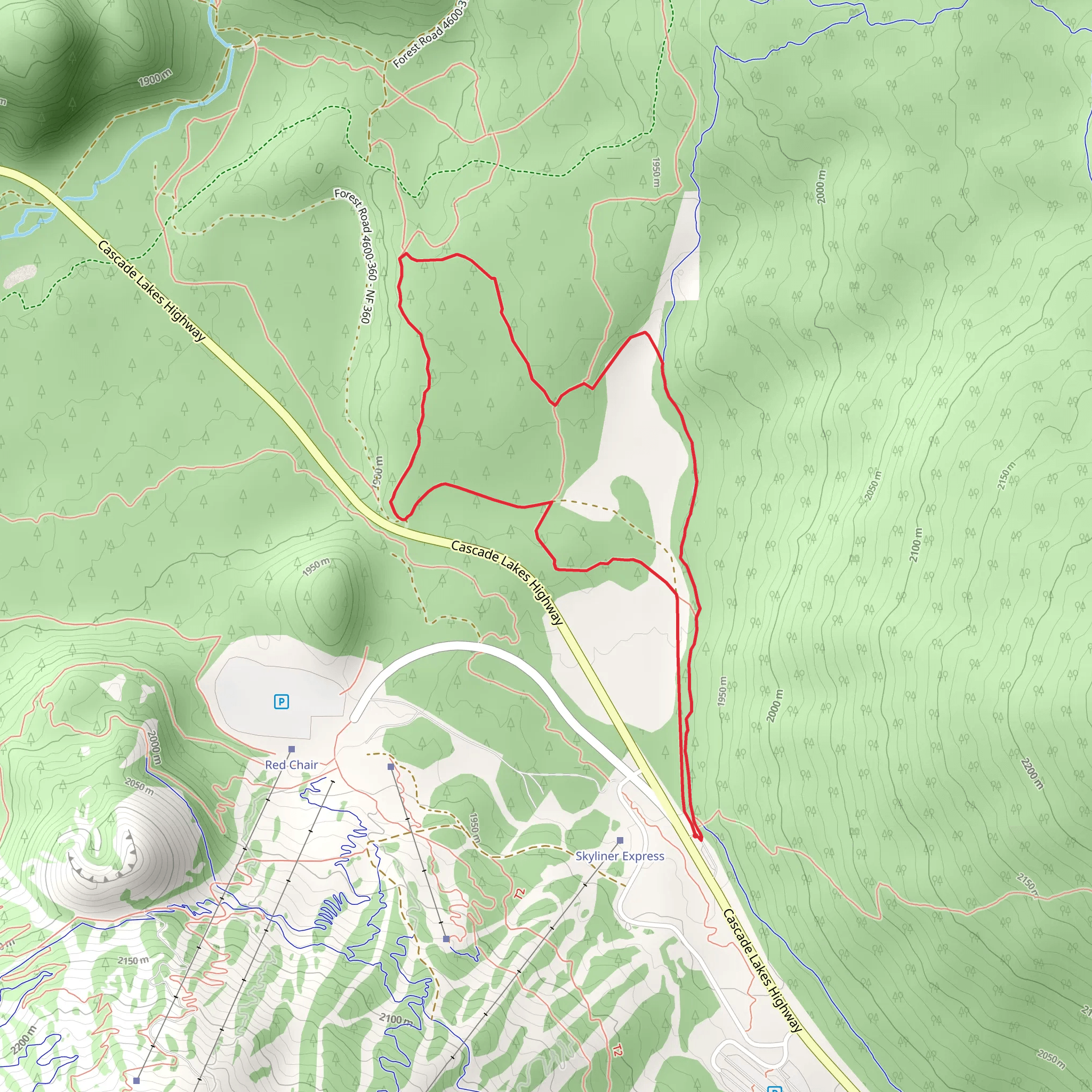 Water Tower Loop Trail mobile static map