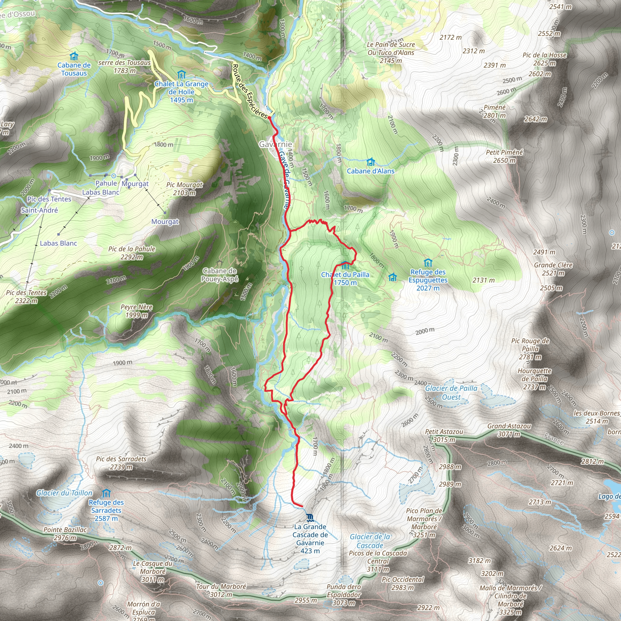 Cirque De Gavarnie mobile static map