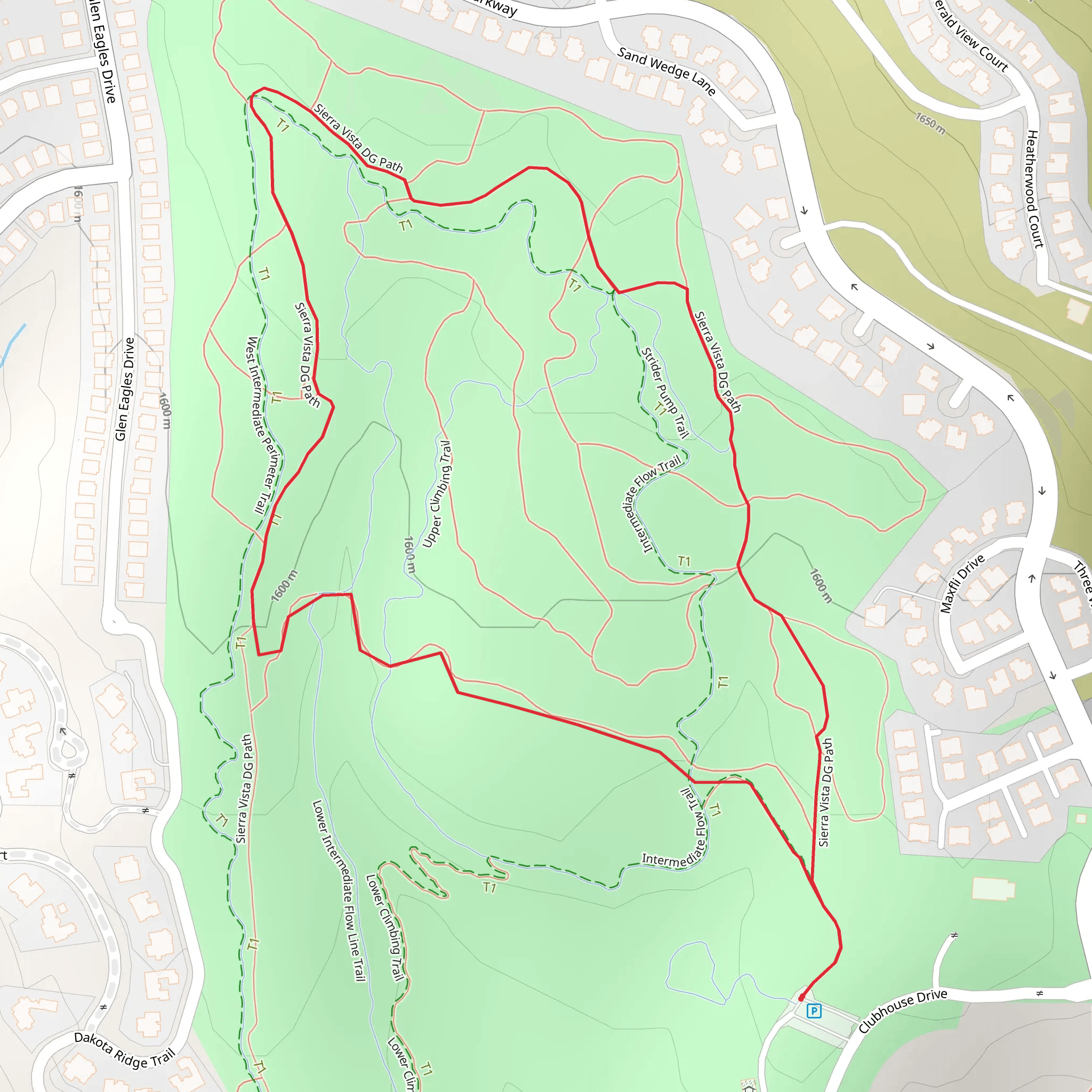 Sierra Vista DG Loop Path mobile static map