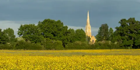 An image depicting the trail Worcestershire Loop from Great Malvern and its surrounding area.