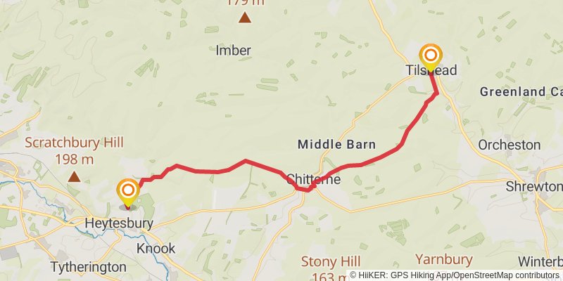 Imber Range Perimeter Path stage 2 Map